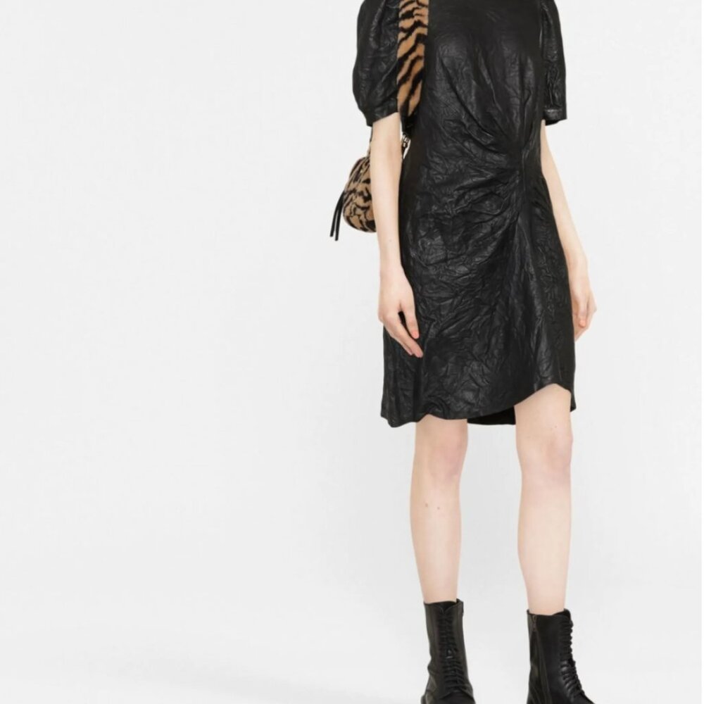 Zadig & Voltaire short-sleeved leather dress
